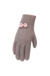 ADOSSAC Gants dhiver pour Femme avec Doublure en Polaire Chaude pour écran Tactile Hiver Chaud Epais Mouffle Ecran Tactile D