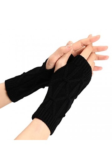 Gants sans doigts pour femme - Chauffe-bras - Thermique - Sans doigts - Chauffe-bras - Chauffe-bras - Pour lhiver