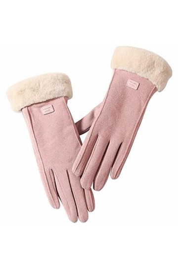Gants pour écran tactile Gants thermiques Gants chauds Gants pour femme Équitation et conduite en hiver Épais chaud et résist