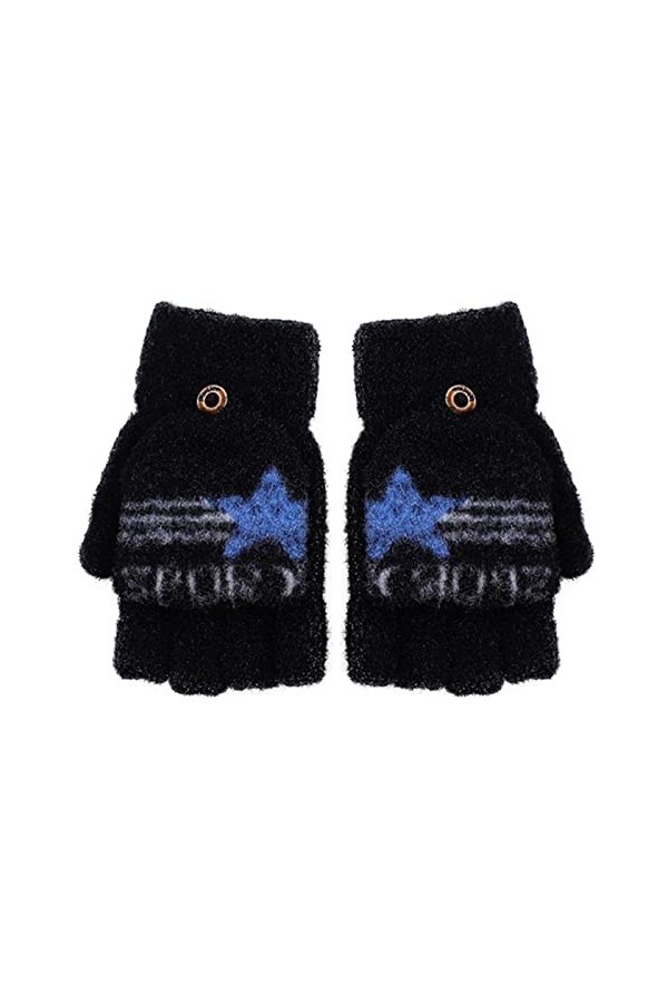 Mitaines sans doigts Flip Top Hiver Chaud Enfants Gants Tricotés Cabrio Enfants Gants & Mitaines Polaire Gants Enfants 3 ans