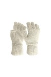Gants chauds tricotés pour femme - Couleur unie - Pour lhiver et les gants - Mitaines pour homme