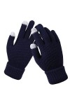 STKOOBQ Gants dhiver pour homme en tricot avec impression créative pour femme avec écran mobile épais et tendance avec motif