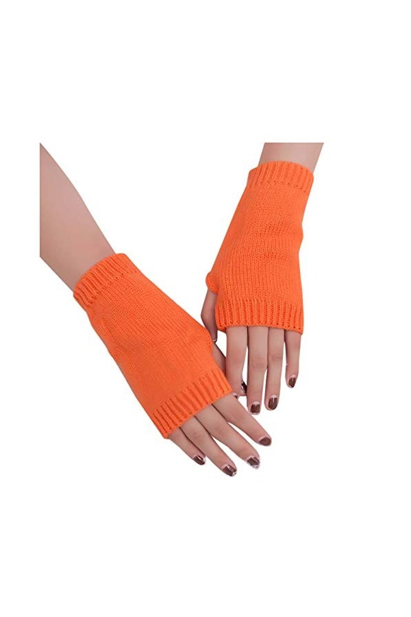 Mitaines pour femme par temps froid - Mitaines douces et chaudes en tricot pour lhiver - Pour femme - Chauffées par temps fr