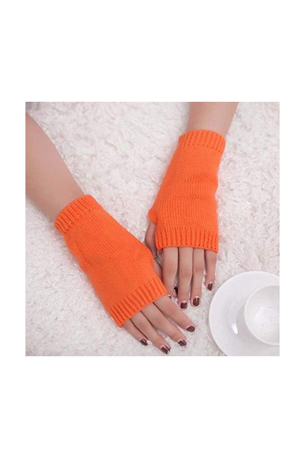 Mitaines pour femme par temps froid - Mitaines douces et chaudes en tricot pour lhiver - Pour femme - Chauffées par temps fr