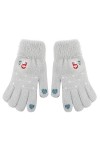 Luckywaqng Gants épais imitation laine vison écuries gants thermiques femmes hiver Noël écran tricoté équipement de sports d