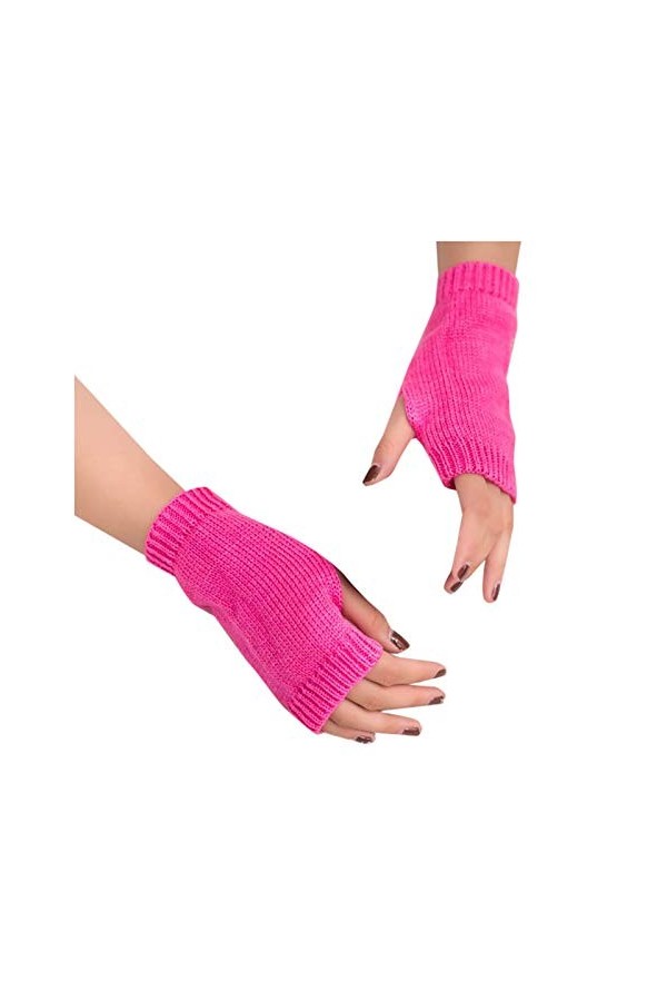 Manchettes chauffe-bras avec trou pour le pouce - Tricoté - Pour le camping, la randonnée, la course, le cyclisme, la conduit