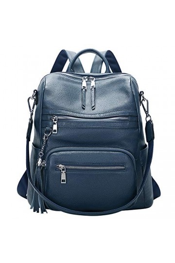 ALTOSY Sac à dos en cuir véritable Sac à main pour femmes Grand sac à bandoulière avec compartiment pour ordinateur portable 