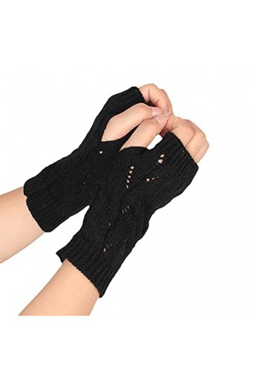Moufles pour femme en laine chaude pour temps froid - Gants dhiver convertibles - Mitaines tricotées sans doigts pour femme