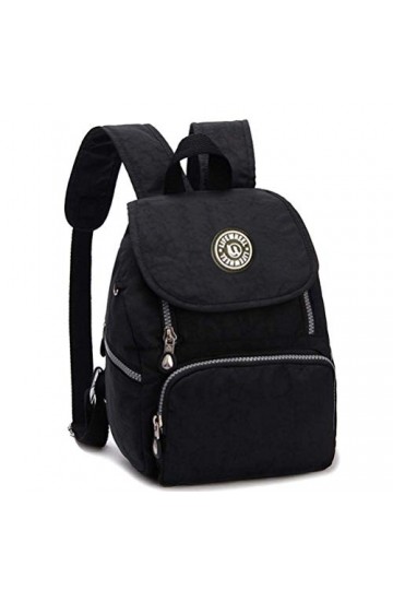 LifeWheel Mini sac à dos imperméable en nylon pour femme Sac décole, noir 1 Noir - LFWL2016031601