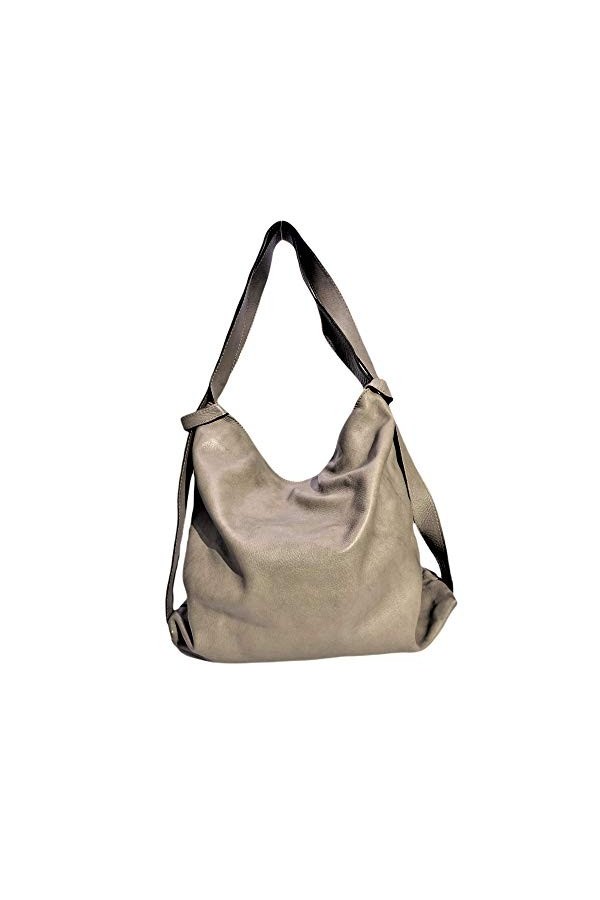 Brakumi sacs en cuir véritable femme sac a dos femme sac à dos à bandoulière épaule souple grand sac à dos transformable en c