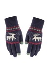 ADOSSAC Gants Tricotés dhiver pour Femmes Gants Femme Hiver Chaud Tactile Gants à Ecran Tactiles Tricotés Douce Motif de Ela