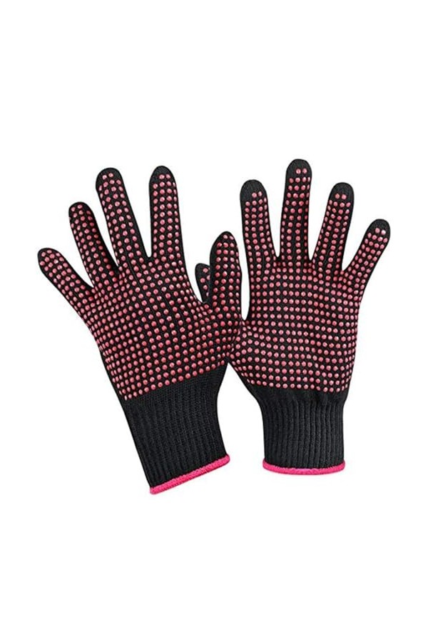 Gants chauffants pour femme - Pour permanente - Taille universelle, rose vif, taille unique