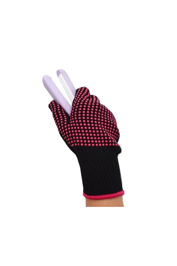 Gants chauffants pour femme - Pour permanente - Taille universelle, rose vif, taille unique
