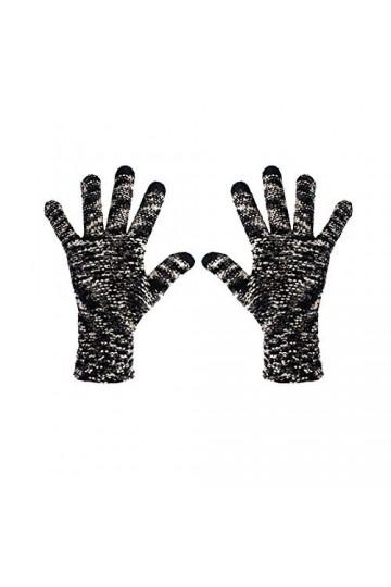 Gants tricotés chauds et antidérapants pour femme - Gants dhiver pour écran tactile - Gants pour homme, E, taille unique