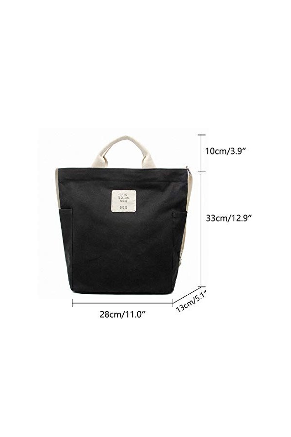 ZhengYue sac femmes sac à bandoulière Shopper sac à main décontracté sac à provisions chic école sac à dos pour voyage bureau