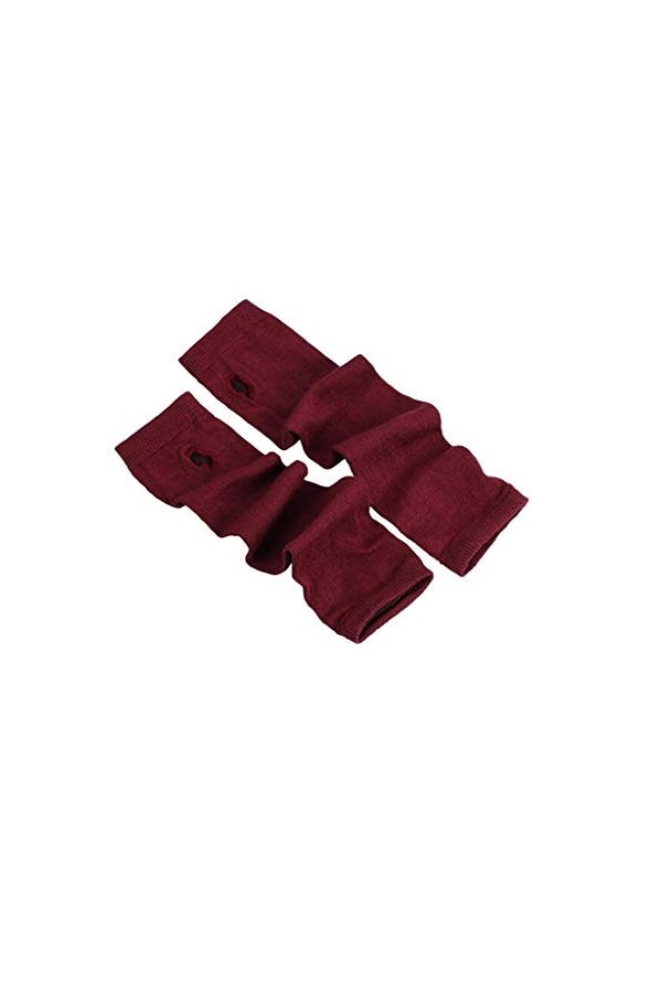 Gants de poignet et mains sans doigts tendance unisexes en tricot pour femme par temps froid