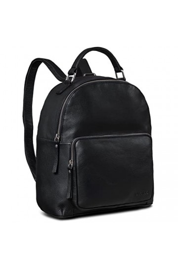 ROYALZ Topeka Petit Sac à Dos en Cuir Femme Homme Décontracté Sac à Dos de Jour Sac Business en Cuir Véritable Vintage, Cou