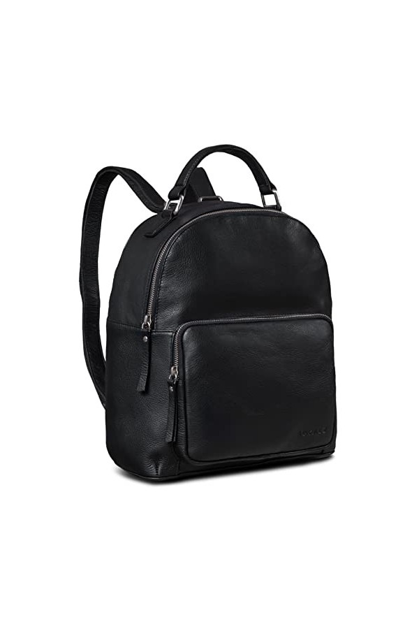 ROYALZ Topeka Petit Sac à Dos en Cuir Femme Homme Décontracté Sac à Dos de Jour Sac Business en Cuir Véritable Vintage, Cou