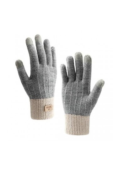 Homealexa Mitaine Gants dhiver à Écran Tactile Femme et Homme Gants Tricoté Chauds pour Cyclisme Randonnée Escalade Travail 