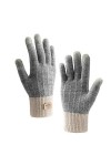 Homealexa Mitaine Gants dhiver à Écran Tactile Femme et Homme Gants Tricoté Chauds pour Cyclisme Randonnée Escalade Travail 