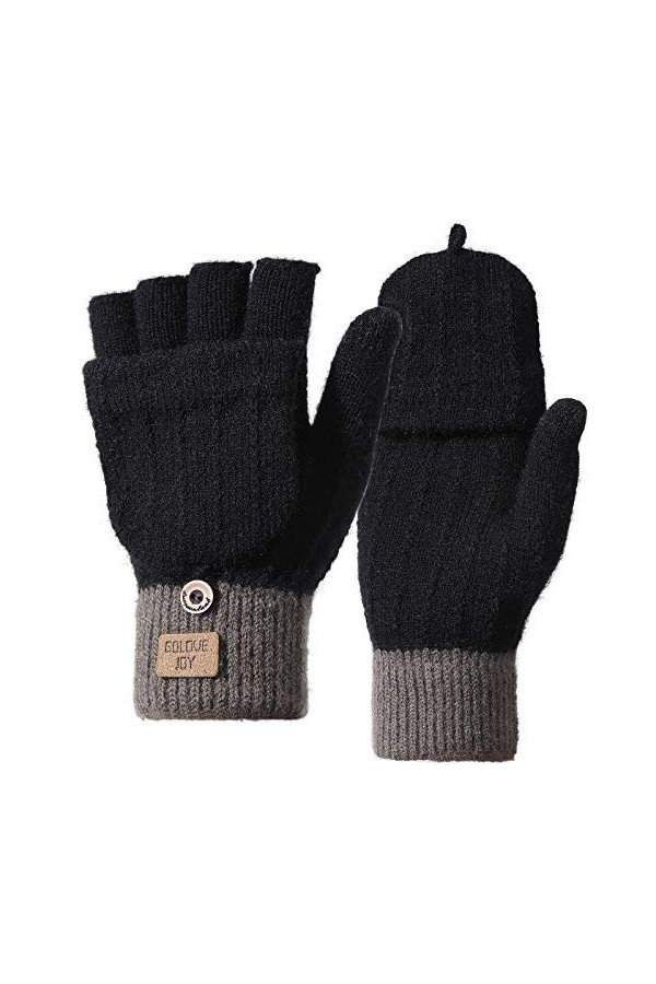 Homealexa Mitaine Gants dhiver à Écran Tactile Femme et Homme Gants Tricoté Chauds pour Cyclisme Randonnée Escalade Travail 