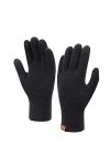 Femme Hiver Chaud Gants Tactiles Tricot avec Doublure Polaire Thermique pour Temps Froid, Violet