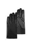 Isotoner Gants femme tactiles en cuir dagneau - doublés micro fausse fourrure