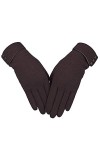 Écran Tactile Singulière Point Gants Ski Bicyclette Gants Chauds en Plein Air pour Les Femmes Noir Taille Unique