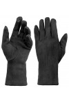 Van Der Rich ® - Gants dhiver Chauds à Ecran Tactile Gants en Daim - Femme Noir, TU 