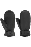 Lipodo Moufles avec Peluche Femme/Homme - paire de gants pour femme homme doublure automne-hiver - S noir