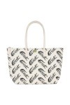 Lacoste grand sac cabas L.12.12 Concept Croc Femme Farine Sinople