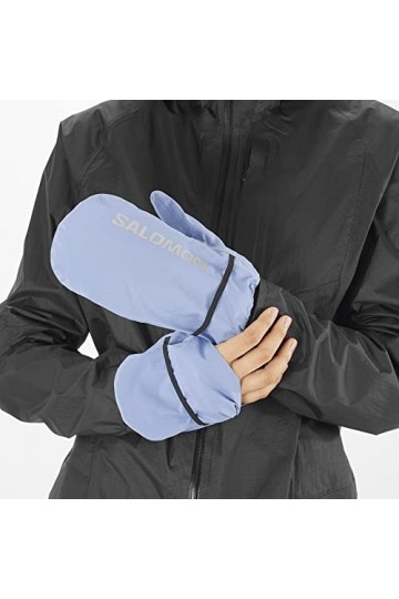 Salomon Gants Bonatti Waterproof Unisexe, avec Moufle Rabattables, pour La Course à Pied, Randonné et Marche,