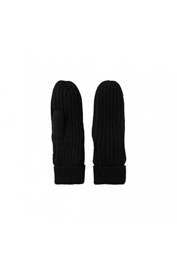 PIECES PCJESLIN Wool Mittens Noos BC Moufles en Laine, Noir, Taille Unique Femme