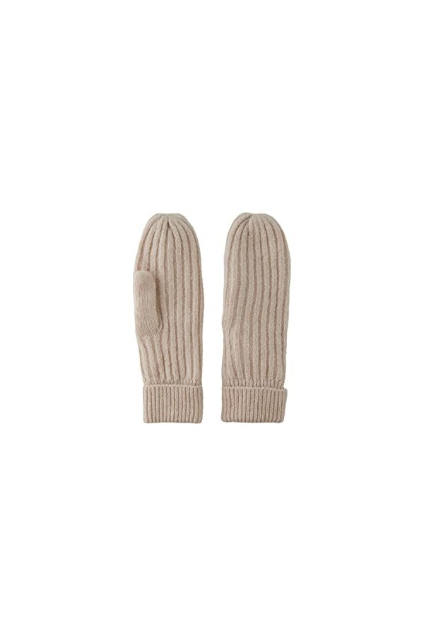 PIECES PCJESLIN Wool Mittens Noos BC Moufles en Laine, Noir, Taille Unique Femme
