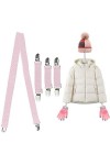 KLYNGTSK 4PCS Pinces pour Mitaines et Pinces à Chapeau, Clips de Mitaines 3 Tailles Clips à Gants Enfants Pinces Élastiques p