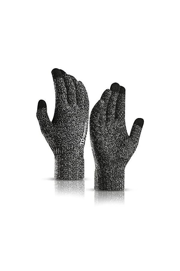 TRENDOUX Gants Tactiles Homme Femme, Chauds Tactiles Smartphone à Ecran, Gants Sport Antidérapants Textile Conduite Escalade 