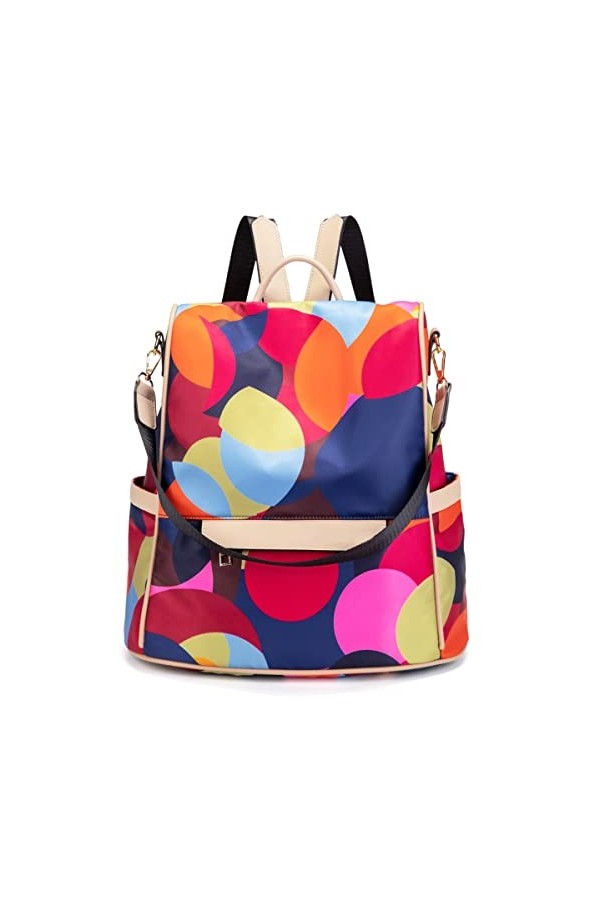 shepretty Sac à Dos Femme Étanche Antivol Sacs Cuir, 2-888Le café