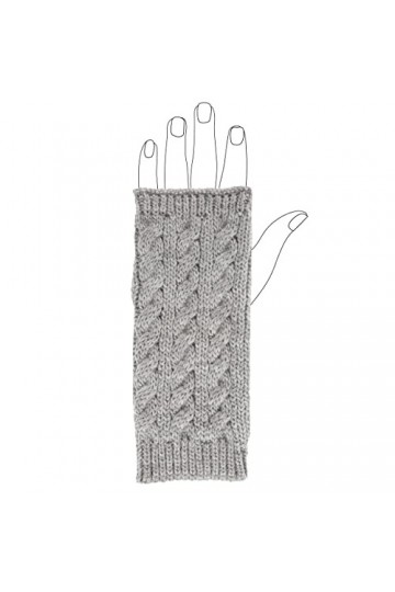 Isotoner Mitaines femme en maille torsadée - non doublées