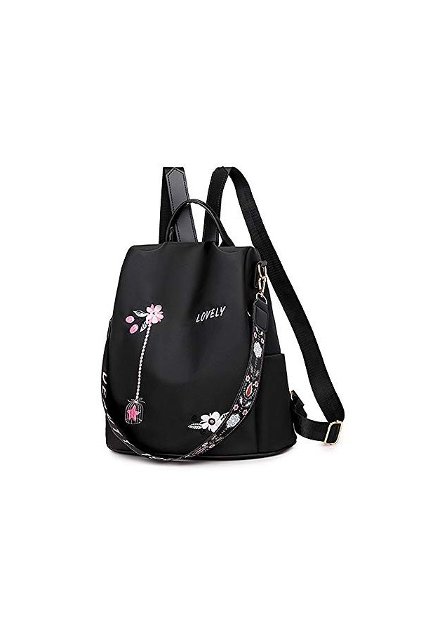 Femme Sac à Dos Antivol, Sac à Dos Imperméable Élégant, Sacs à Dos Oxford Loisir pour Voyages, Travailler, École et Quotidie 