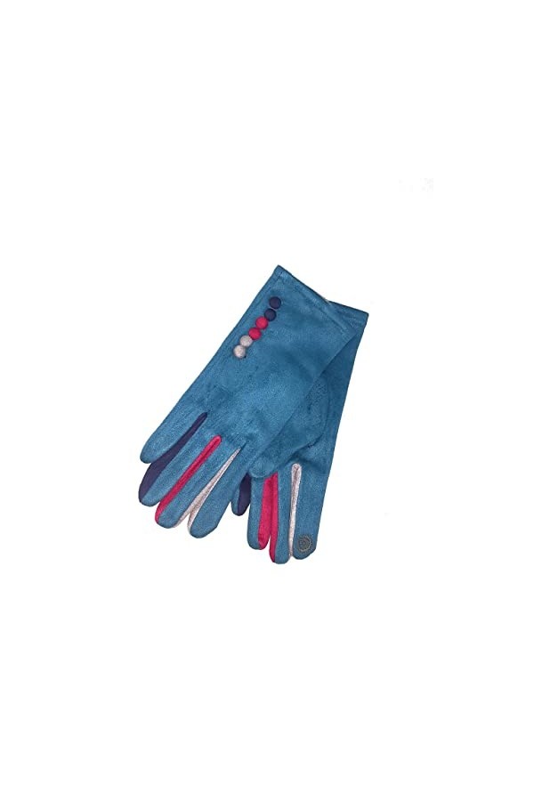 Vera Tucci Margot G05 Gants pour femme Toucher daim écran tactile Multicolore, moutarde, L