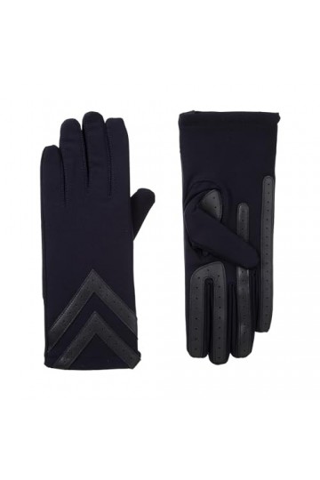 isotoner Womens smartDRI Chevron Spandex Stretch Touchscreen Black, Large/X-Large 