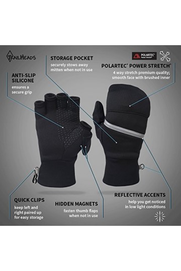 Moufles Convertibles TrailHeads Power Stretch - Mitaines pour Femmes