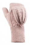 HEAT HOLDERS - Femme Convertisseur thermique Doigts Gants/Mitaines Câble Tricoter 2,3 tog - Taille Gris 