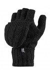HEAT HOLDERS - Femme Convertisseur thermique Doigts Gants/Mitaines Câble Tricoter 2,3 tog - Taille Gris 