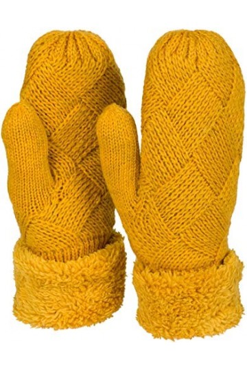 styleBREAKER Mitaines dhiver chaudes pour femmes, gants à motif de losanges, polaire thermique, gants tricotés 09010031, cou