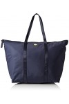 Lacoste Sac Cabas Izzie Femme, Noir Vert Fluo, Taille unique
