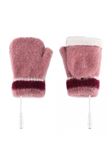 Gants Mitaines pour tout-petits Mitaines chauffantes Full & Half Knit Laptop Hand Gloves USB Hiver Femmes Gants chauds Gants 