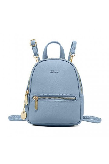 Katech Petit Sac à Dos Femme, Cuir PU Mini Sac à Dos pour Femme Portefeuilles Backpack, Petit Sac à Main pour Ados Filles Dam
