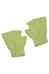 Gefomuofe Gants dhiver chauds sans doigts - Pour fille - Gants convertibles sans doigts - En tricot - Pour homme et femme, v