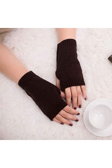 Mitaines pour femme en tricot chauffant pour temps froid - Gants chauds pour lhiver - Pour garder au chaud - Mitaines pour f